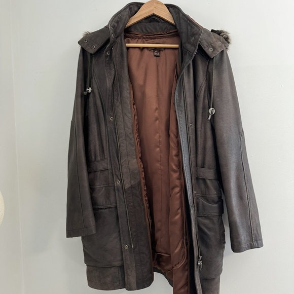 DANIER Leather Jacket  Women’s Size M   Brown Soft Leather - Picture 4 of 15